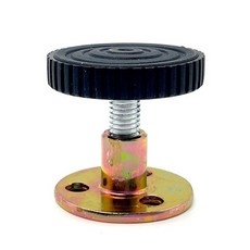 아이베란다 가구 다리 고정 브라켓 침대헤드 조절발 높이조절, 블랙+천연