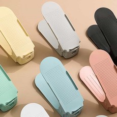 신발정리대 슈즈렉 현관수납 진열선반 다단형 공간활용, 보라잡화점 신발정리(화이트), 1개