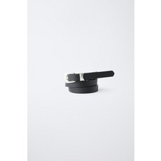 국내배송 자라 ZARA 가죽 효과 벨트 - 블랙 938914