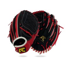 류 스타트 라인업 올라운드 PVC 야구글러브 입문용, 1개, 투수-블랙/레드(12인치)