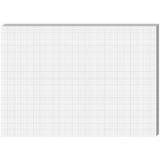 25장 그래프 용지 노트 24인치 x 36인치 대형 1인치 및 14인치 줄무늬 격자 엔지니어 건축가 디자이너 수학자 도면사 스케치 주택 상업용 건물 계획 도면용흰색, 24" x 17", White