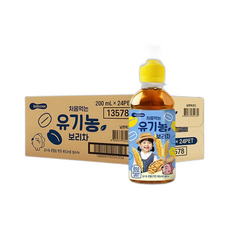 처음먹는 유기농 보리차 PET ( ), 24개입, 200ml