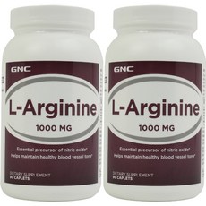 GNC 健安喜 左旋精胺酸1000mg膠囊, 2罐, 90顆