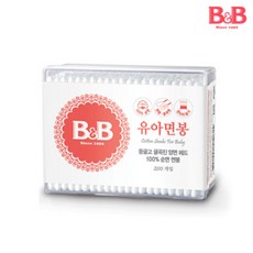 비앤비 순면 유아면봉 200개입 5통 키토산 성분 함유, 5개