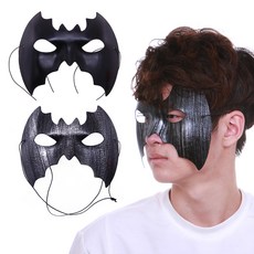 팬텀 반가면 가면 할로윈 눈가면 박쥐 무도회 연극, 그레이, 1개