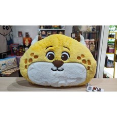 卡通動物造型毛絨抱枕, 黃色