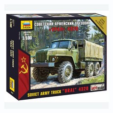 ZV7417 1/100 Soviet army truck Ural 4320, 1개