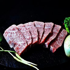 한푸짐 1등급 한우 구이용 300g / 꽃등심 치마살 갈비살 업진살 안창살 토시살 살치살, 1개, 한우살치살300g