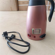 차량용 전기 커피 포트 시거잭 화물차 히팅 물끓이기, 핑크 24V 동풍 티안룽 케이블, 1개