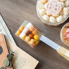 博美 PVC食品封罐膠帶 長66M 透明封口膠帶 糖果鐵盒包裝專用, 1個, 寬19MM 總長66米