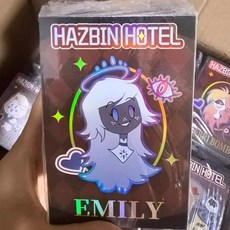 해즈빈호텔 캐릭터 일러스트 호텔 객실 카드 사진 포카 알래스터 루시퍼 찰리 허스크 니프티 복스, 6.5x10cm, 15