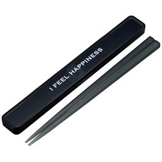 스케이터(Skater) 젓가락 21cm 젓가락통 세트 항균 성인용 시스루 블랙 ABC45AG-A