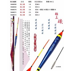 法朗樂Raion 極上磯 高級發泡材質 長標 浮標 磯釣 蚵棚 黑格 黑鯛 黑毛 白毛 釣魚配件, 1個, 1.5錢