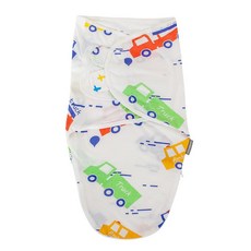 HOUSBAY 아기 포대기 담요 남아 여아 매우 부드러운 소재 신생아 조절 가능한 양방향 지퍼 수면 주머니 다채로운 자동차 스몰/미디엄 | 0-3개월 183066, HOUSBAY 아기 포대기 담요 남아 여아 매우 부드러