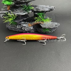 낚시 루어 싱킹 미노우 140S 140mm 26g 바닷물 블랙 베이스 파이크는 하드 미끼, G