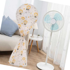 선풍기망 선풍기 보관덮개 먼지 오염 방지 선풍기커버 일체형, 핑크플라워