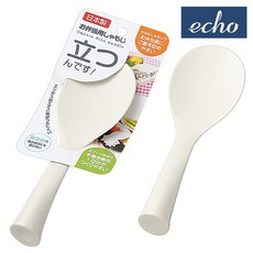 일본 에코 밥알이 붙지 않는 논스틱 스탠딩 화이트 밥주걱 (0499-222), 1개, 본상품