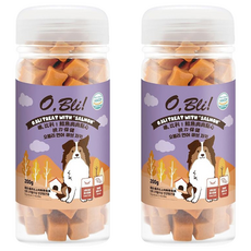 O Bli 噢 比利 鮭魚肉肉點心 全齡犬適用, 鮭魚, 200g, 2罐