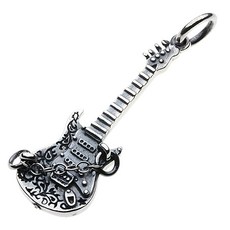 [세노테] 일렉트릭 기타 펜던트 [실버 액세서리] p0399, 1개