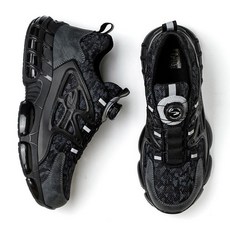 남성안전화 스틸레토 초경량 다이얼 작업화 미끄럼 방지 강철 앞코 통기성 스니커즈