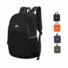 그라트 초경량 접이식 백팩 보조배낭 해외여행 보조배낭, 블랙