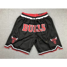 NBA 농구반바지 5부 유니폼 농구복 농구바지 쇼츠, 불 블랙, 1개