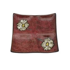 나눔 반찬 테이블웨어 4칸 칸막이 찬기 레드 접시 986000ea (개), 17.4cm 레드1p