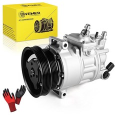 GIVEMER 1K0820808C Air Conditioning AC Compressor with Clutch Compressor with Clutch Compatible wi, GIVEMER 1K0820808C Air Conditi