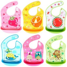 이유식 실리콘 턱받이 투인원B, 수박, 1개, 1개입