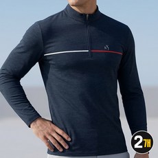 1+1 김영주골프 남성 소로나 울트라 스트레치 스판 집업 긴팔 티셔츠 1122