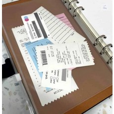 73스토어 다이어리속지 6공 A6 지퍼백 속지