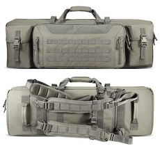 kp亞馬遜戶外戰術槍包大容量雙層耐磨軍迷手提槍包真人CS野戰作戰包, 1個, 灰色