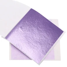 아트 공예 모조 골드 슬리버 호일 종이 금박 DIY 장식, 06 ch purple-10pcs