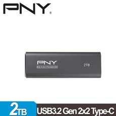PNY 必恩威 Elite-X USB3.2 Gen2x2 攜帶式行動固態硬碟 2TB 4TB 外接式SSD