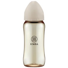 小獅王辛巴 蘊蜜鉑金PPSU寬口防脹氣奶瓶 杏色 360ml 耐高溫 耐摔 輕量, 1個