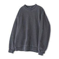 언더오프 UNDEROFF 피그먼트 오버핏 베이직 맨투맨 스웨트