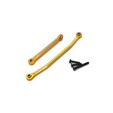 금속 업그레이드 교체 프론트 액슬 스티어링 서보로드 RC 자동차 부품 FMS 1/24 XQ FCX24 원격 제어 액세서, 04 노란색