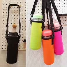 데일리 물통 가방 크로스 어깨끈 생수 물병 보틀 주머니 파우치, 그린, 크로스파우치350ml