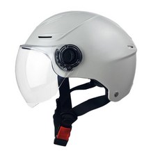 초대형 반모 헬멧 전동킥보드 안전모 빅사이즈 여름용 통풍 경량 헬멧, 1개, 그레이-투명단안경80대두