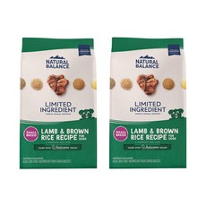 Natural Balance 自然平衡 小顆粒羊肉糙米配方狗糧, 5.4kg, 1個, 羊肉+米飯