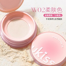 UKISS 小果凍散粉 控油定妝 提亮膚色, 1個, 小粉凍 - W02 膚色 ~26/8