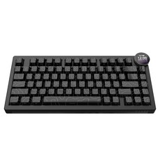 에이재즈 AK820 V2 커스텀 RGB 디스플레이 3모드 유무선 키보드, 제조사축, 코코넛축, 컨투어  블랙 제조사축, 코코넛축, 컨투어  블랙