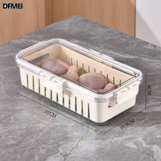 DFMEI 廚房香料收納盒分格佐料儲物調料罐食品密封保鮮盒水果調料儲物盒, 1個