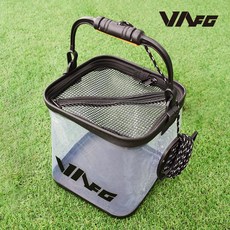 VAFG 투명 두레박 살림통 실리콘망 갯바위 선상 낚시 물통 조과통
