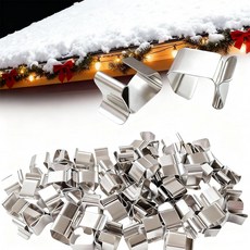 멍메인 40Pcs 거터 라이트 갤밴화 클립 행거 루프 아웃도어 파티오 장식 스트링 40, 180