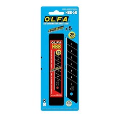 OLFA 超銳特大型美工刀片 HBB-5B型 (5入) - 日本製造 鋒利耐用 適用多種材質, 1個