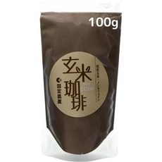 일본 직배송 고쿠다이 농산물 현미 커피 3.5온스100g 카페인 함유무카페인 볶은 분말 무첨가, 1, 100g, 1