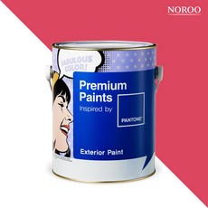 노루페인트 팬톤페인트 외부용 익스테리어, 1개, 무광 18-1756 Teaberry, 4L