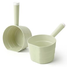 스탠딩형 깊은 플라스틱 욕실 바가지 대형 그린, 1개