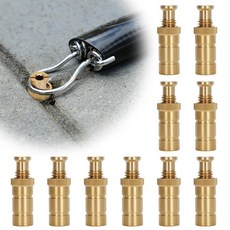 Noblequest 수영장 커버 앵커 10개의 황동 수영장 커버 앵커 범용 사이즈 콘크리트 및 포장된 표면을 위한 1.9cm(3/4인치) 구멍에 적합 실내 수영장용 수영장, Noblequest 수영장 커버 앵커 10개의 황동 수